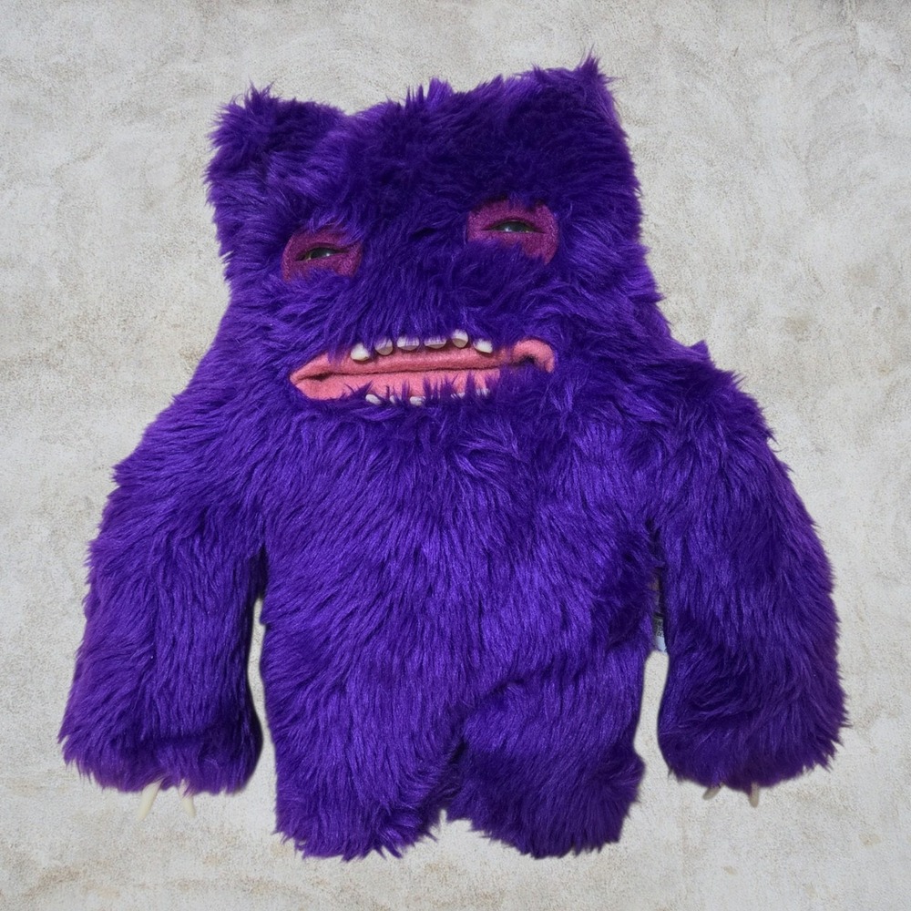 Fuggler Purple Clawey Spin Master Monster Toy Plush Stuffed Animal Rare 12" NWOT
